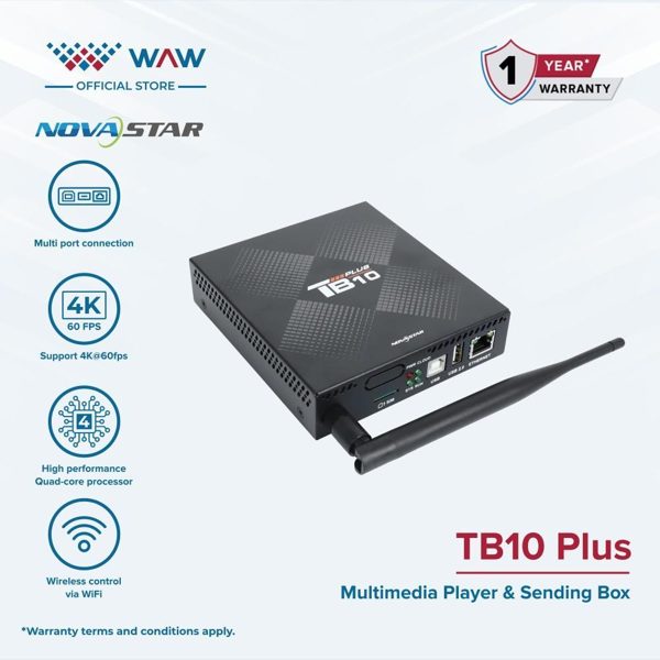 NovaStar TB10 Plus LED Controller | Multimedia Player All-in-One | WiFi & Cloud Control