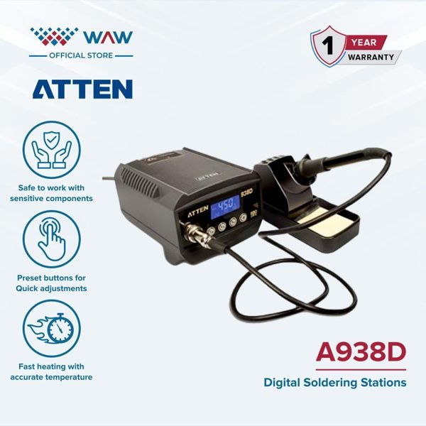 Solder Station ATTEN AT938D Mesin Solder/Rangkaian Solder Original