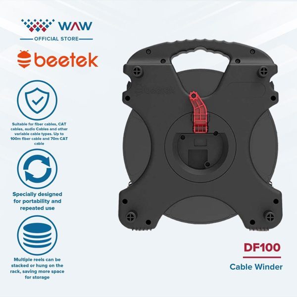 Beetek DF100 Penggulung Kabel/Alat Gulung Kabel/Cable winder/Cable Reel
