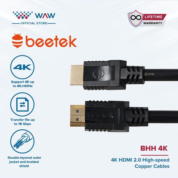 Beetek BHH 03 4K HDMI 2.0 Kabel BHH 4K Series 3 Meter 5 Meter 8 Meter