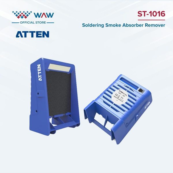 Atten ST-1016 Absorber Asap Soldering Biru Dengan Ventilasi Dan Filter Efisien