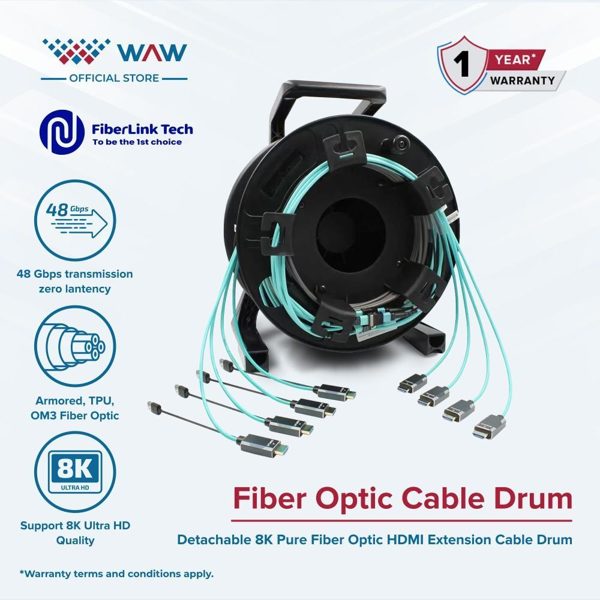 Kabel Fiber Optic Armored 150M - 300 M Multimode-OM3 8 MPO