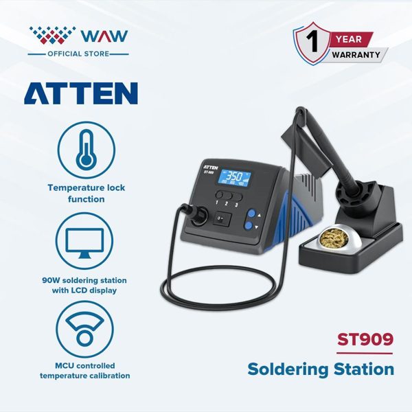 Atten ST-909 90W SMD Solder Station LCD Original