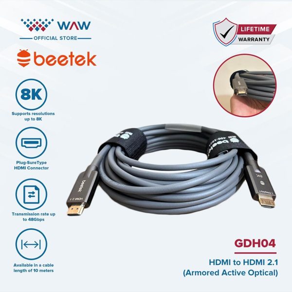 Beetek GDH04 HDMI to HDMI 2.1 Cable / Kabel HDMI to HDMI 10 Meter / Kabel HDMI 2.1