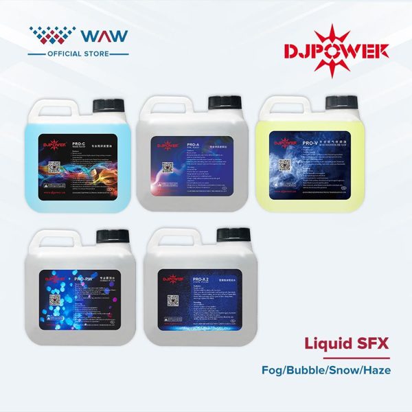 DJ Power Haze Liquid / Fog Liquid / Bubble Liquid / Snow Liquid / 3 liter / 4 liter / 5 liter