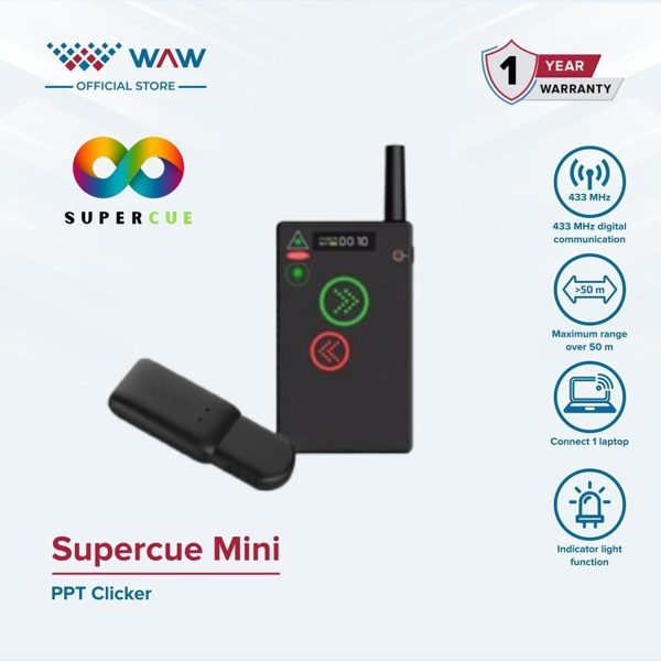 SuperCue Mini Wireless Presenter – Pointer Presentasi Portabel Profesional