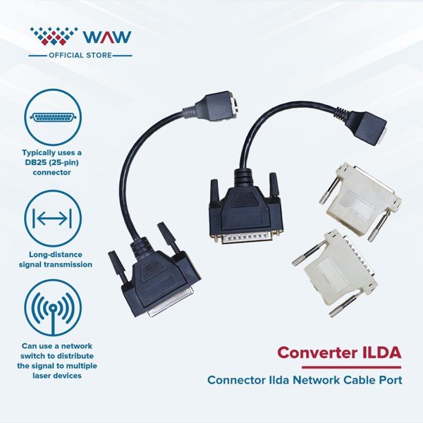 Kabel Konverter Ilda to Lan Konektor Ilda Konektor Untuk Laser