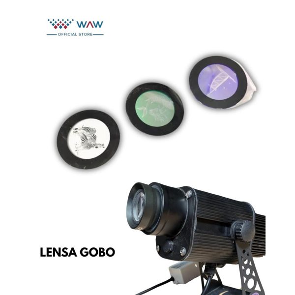 Lensa Gobo Custom – Proyeksikan Desain Logo, Teks, atau Pola Sendiri!