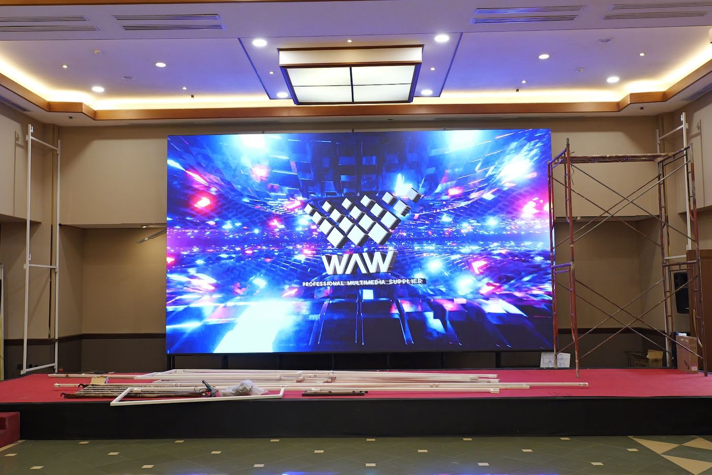 Ruang serbaguna Menara Hijau dengan LED dan audio